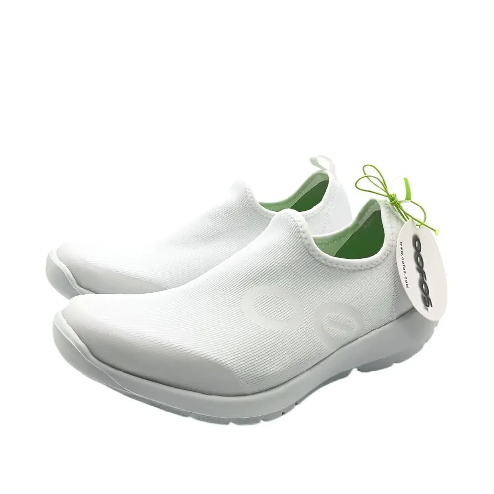 Oofos OOMG Sport Recovery Sneakers Womens 9 White Slip On Comfort Walking New